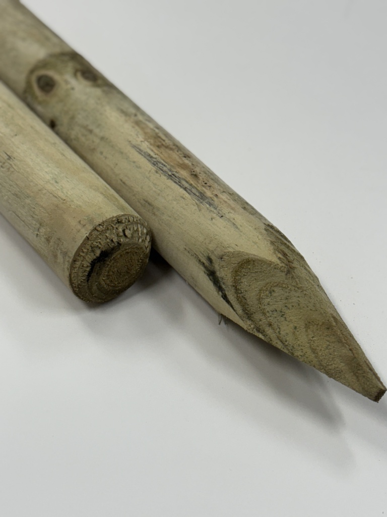 Vuren gepunt / gekruind Ø 60 x 2000 mm verduurzaamd C - FSC Mix 70%