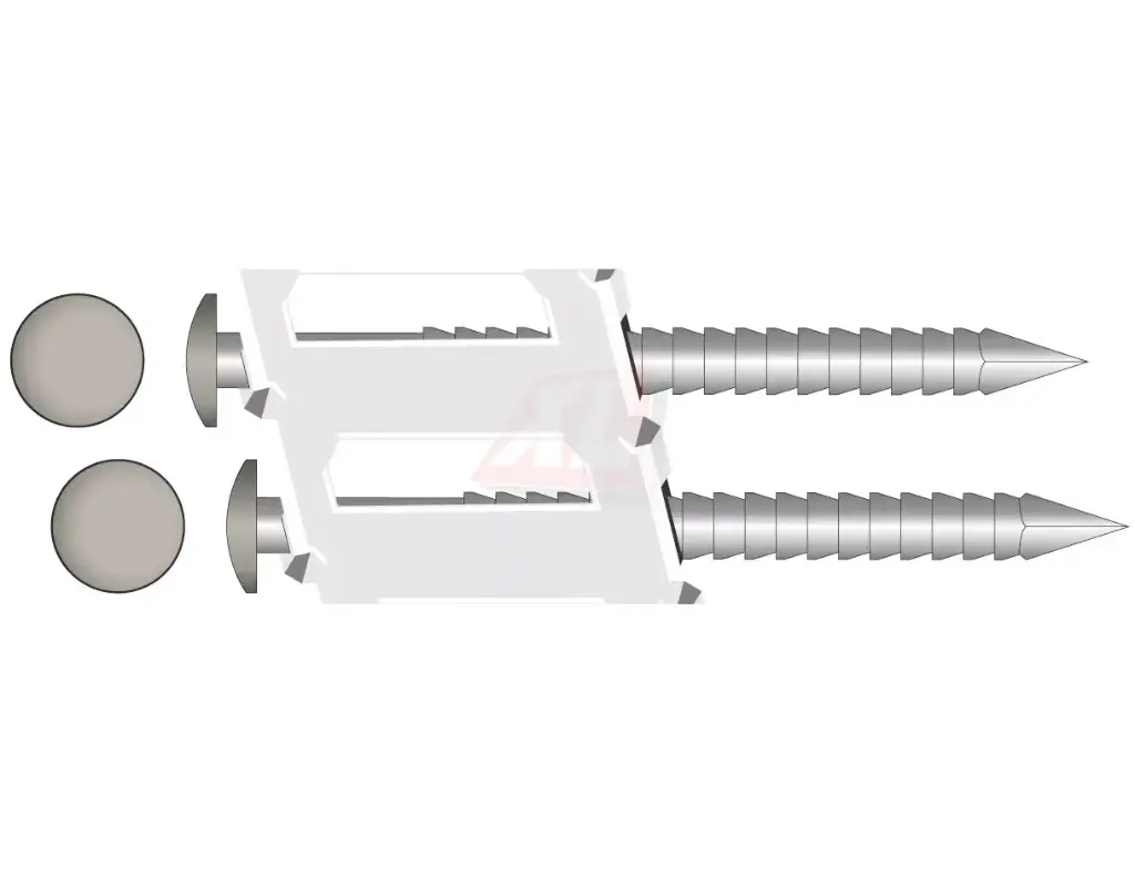 RVS Bolkop nagels 2,6 x 40 mm 15º rol ongekleurd 200 st. (kopie)