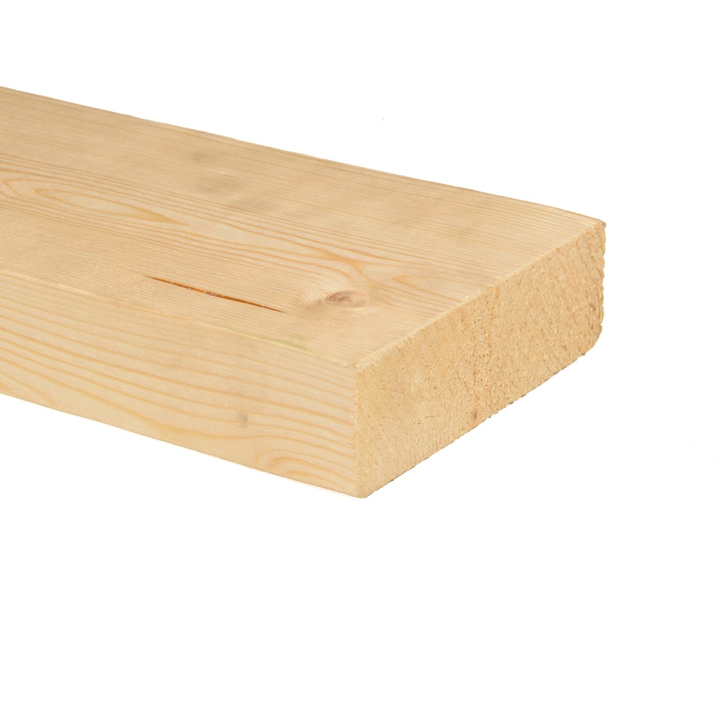 Vuren SLS 38 x 184 x 5400 mm geschaafd 4 ronde kanten C