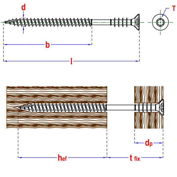 Stelschroef verzinkt 6 x 70 mm 100 stuks