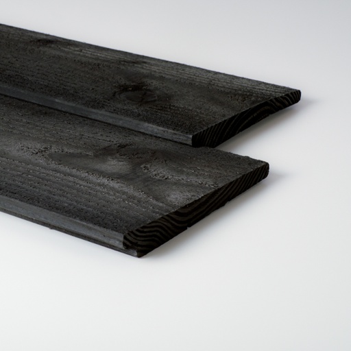 [2305450] Douglas Zweeds rabat 175 x 3000 mm werkend zwart gespoten - 70% PEFC
