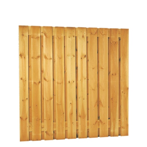 [2308724] Grenen tuinscherm geimpregneerd 21 planks 1800 x 1800 mm