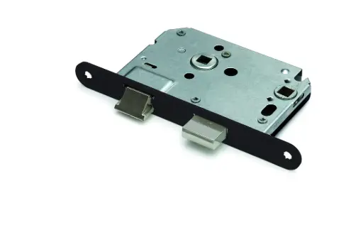 [2600140] WC-badkamerslot ronde voorplaat zwart 