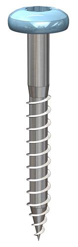 [2301794] Rockpanelschroeven 4,5 x 35 mm Ral 9010. 100 stuks incl. bit